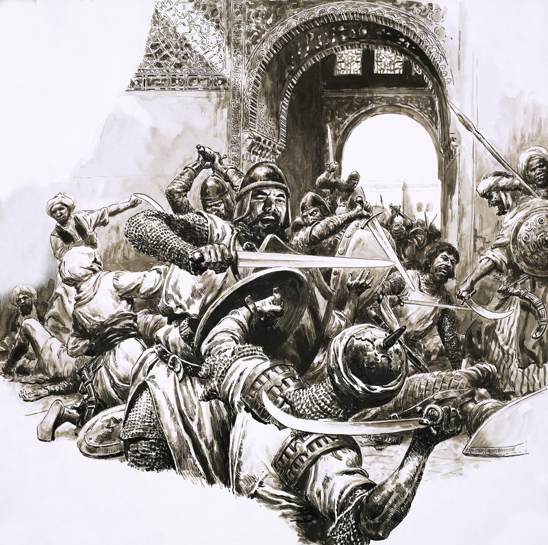 La forteresse médiévale maure de Majorque attaquée - C.L. Doughty