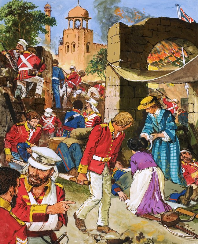 La situation des forces britanniques à Cownpore s