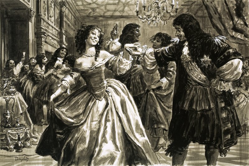 Danseurs de salon non identifiés (17e siècle ) - C.L. Doughty