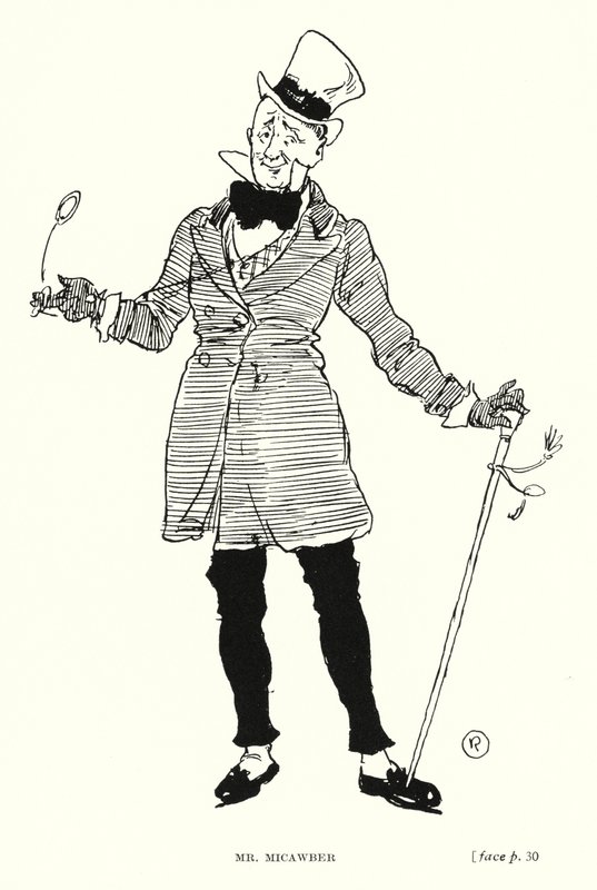 Personnage de Dickens : Mr Micawber - Captain Edward Henry Handley Read