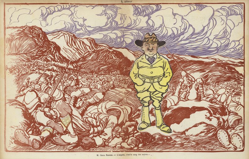 Cecil Rhodes, Illustration pour Le Rire - Caran d Ache