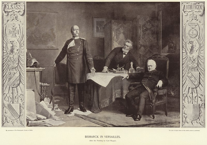 Bismarck à Versailles - Carl Ernst Ludwig Wagner