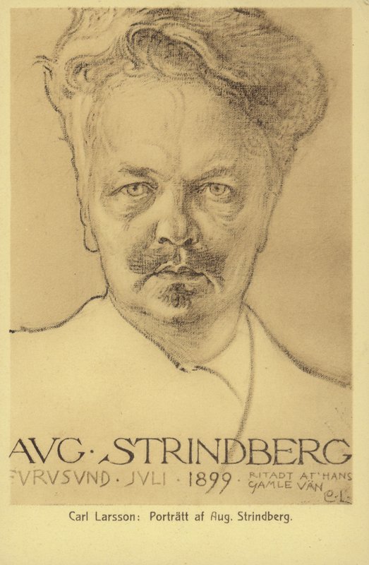 August Strindberg (1849-1912), dramaturge, romancier, poète et artiste suédois, 1899 - Carl Larsson