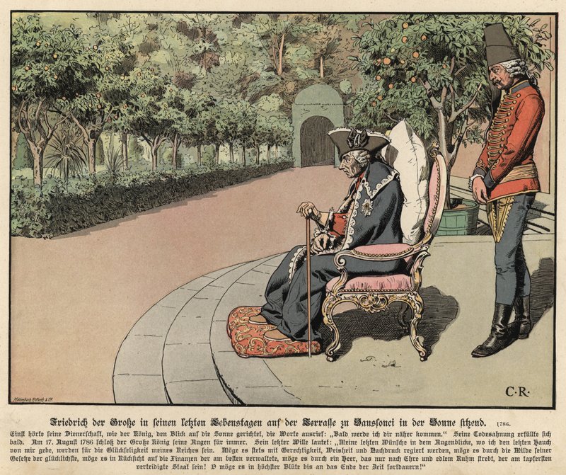 Frédéric le Grand de Prusse dans sa vieillesse - Carl Röchling