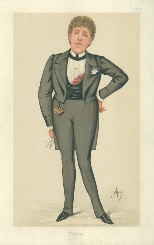 Mr Oscar Wilde, Oscar, 24 mai 1884, caricature de Vanity Fair - Carlo Pellegrini