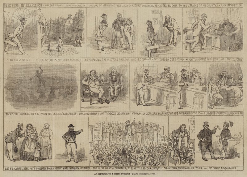 Une élection pour un petit bourg - Charles Altamont Doyle
