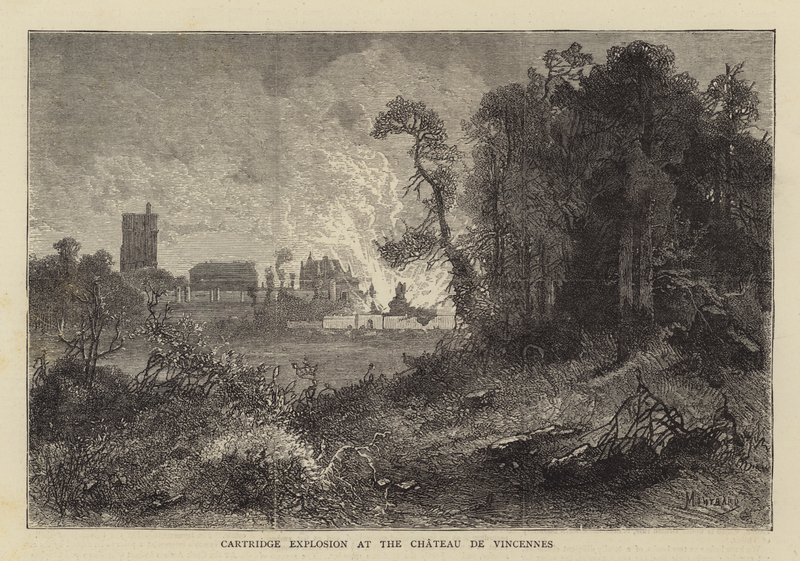 Explosion de cartouche au Château de Vincennes - Charles Auguste Loye