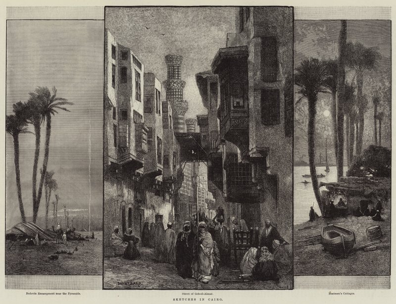 Croquis au Caire - Charles Auguste Loye