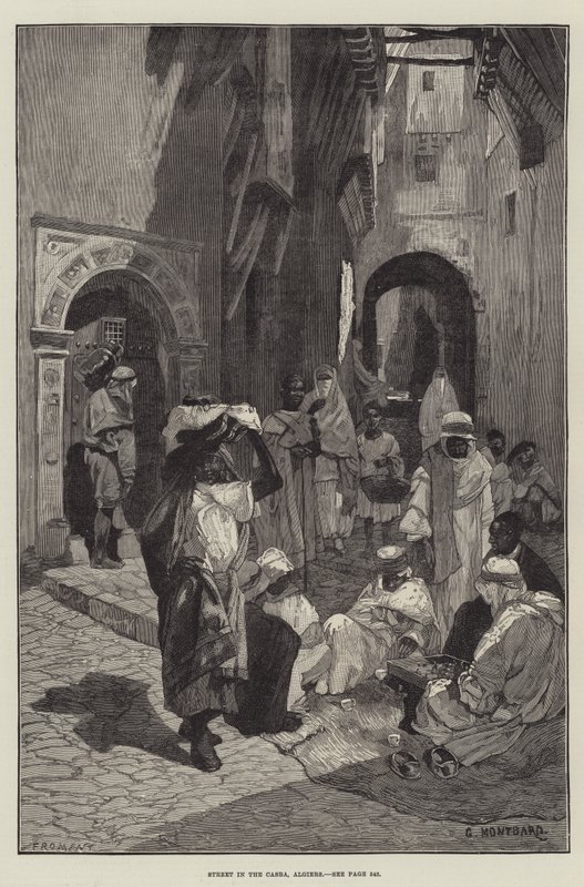 Rue dans la Casbah, Alger - Charles Auguste Loye