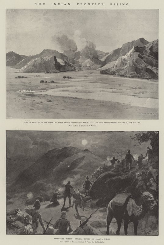 Le soulèvement de la frontière indienne - Charles Auguste Loye