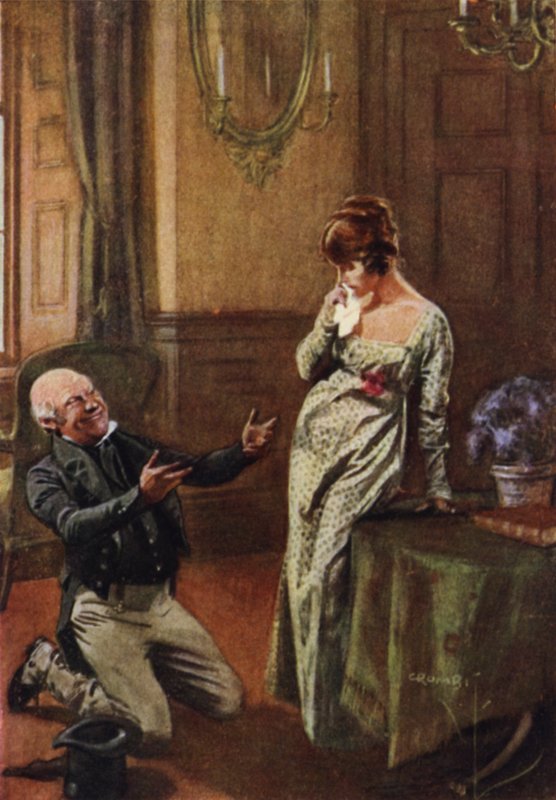 Le vieux Sir Pitt propose à Becky Sharp, et la moitié de son secret est dévoilé - Charles Crombie