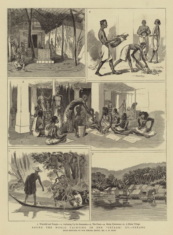 Tour du monde en yacht à Ceylan, XV, Penang - Charles Edwin Fripp