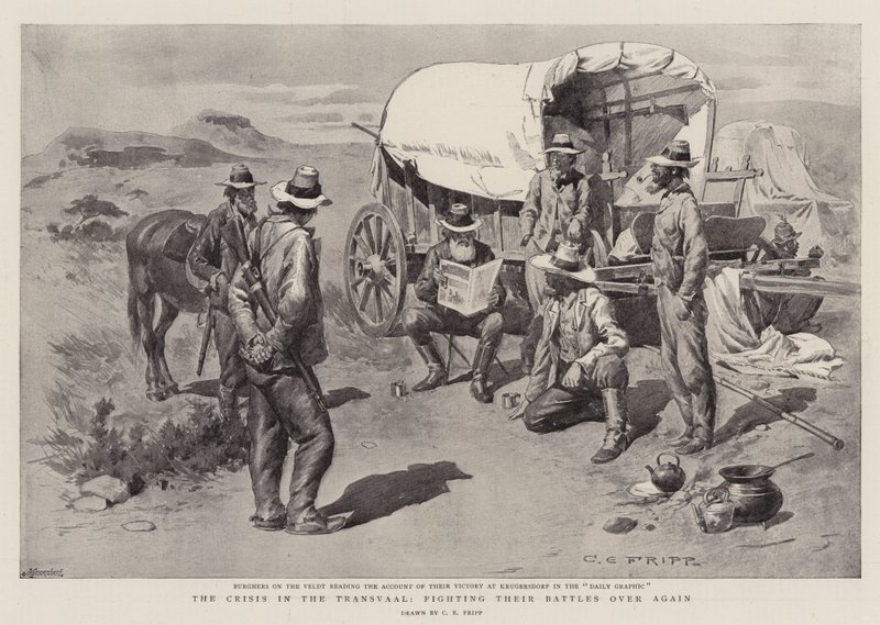 La crise au Transvaal, revivant leurs batailles - Charles Edwin Fripp