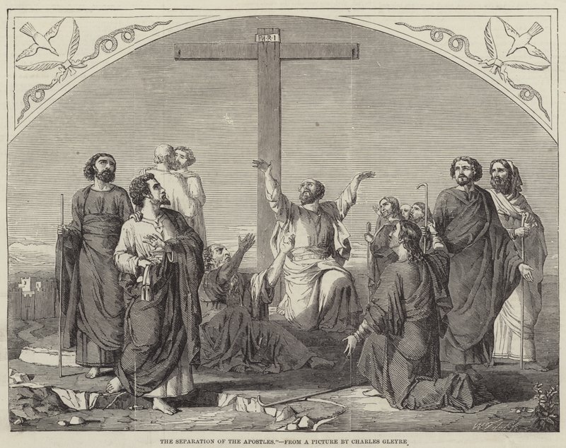 La séparation des apôtres - Charles Gleyre
