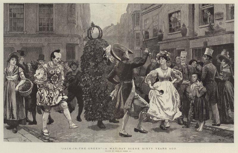Jack-in-the-Green, une scène de la fête du 1er mai il y a soixante ans - Charles Green