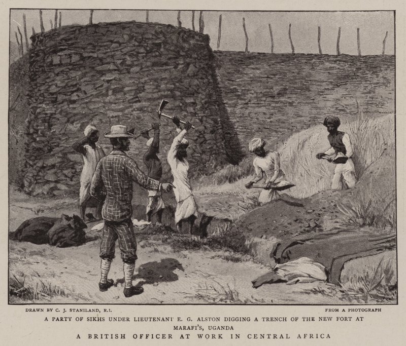 Un officier britannique au travail en Afrique centrale - Charles J. Staniland