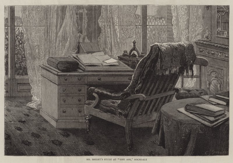 Le bureau de M. Bright à One Ash, Rochdale - Charles J. Staniland