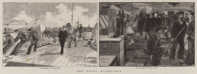 Les manœuvres navales - Charles J. Staniland