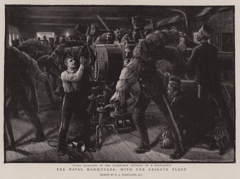 Les Manœuvres Navales, avec la Flotte de Réserve - Charles J. Staniland