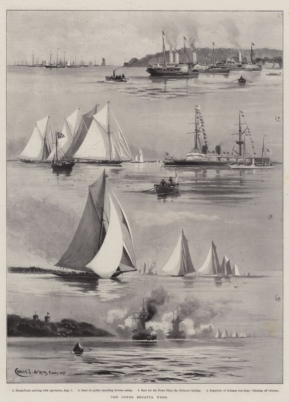 La semaine de la régate de Cowes - Charles John de Lacy