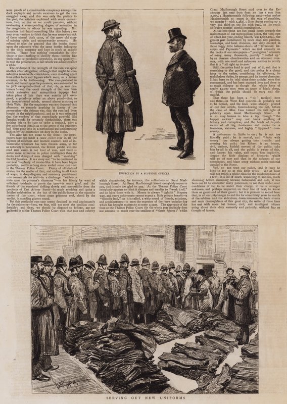 Croquis aux Tribunaux de Police de Londres - Charles Paul Renouard