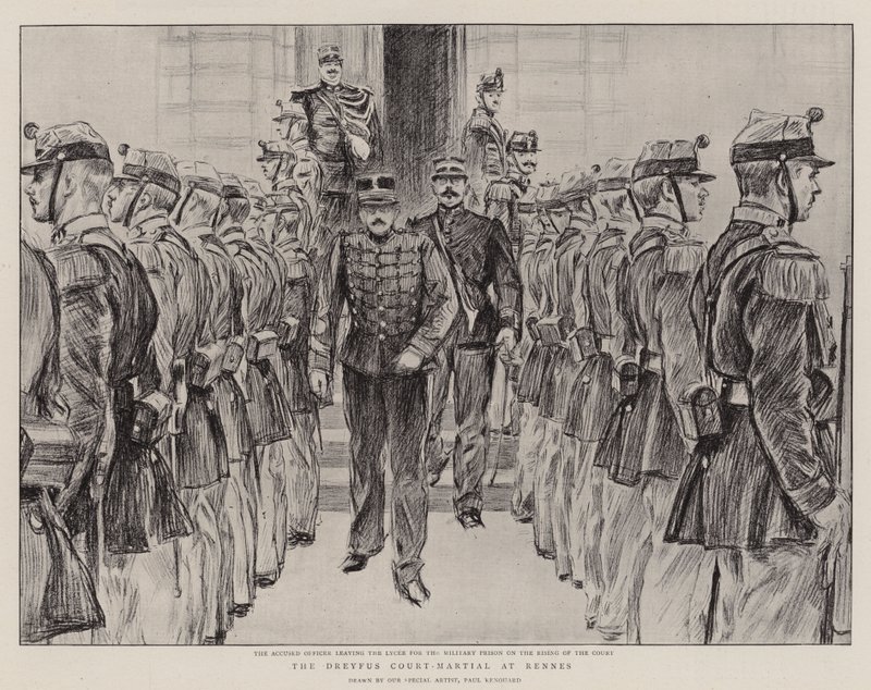 Le conseil de guerre de Dreyfus à Rennes - Charles Paul Renouard