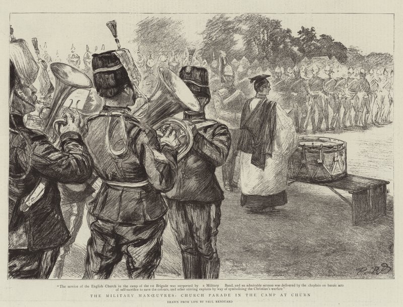 Les manœuvres militaires, parade à l