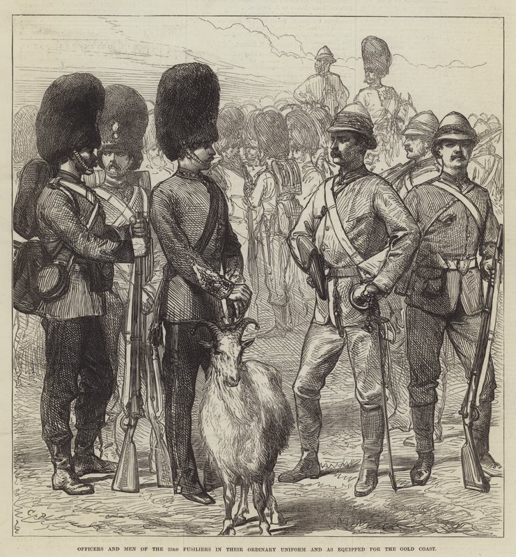 Officiers et hommes du 23e Fusiliers en uniforme ordinaire et équipés pour la Côte de l