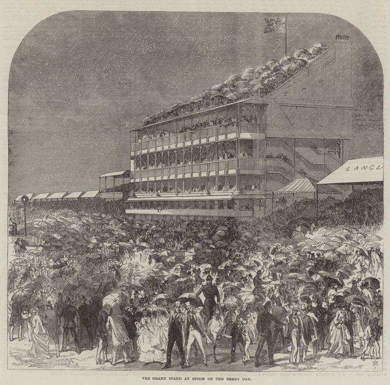 La Tribune Principale à Epsom le jour du Derby - Sir John Charles Robinson