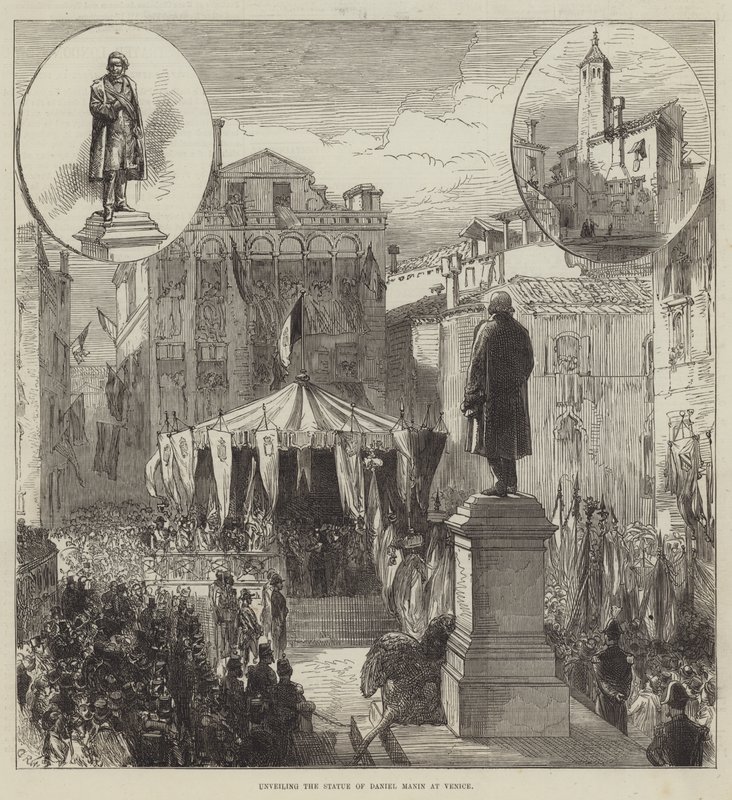 Dévoilement de la statue de Daniel Manin à Venise - Sir John Charles Robinson