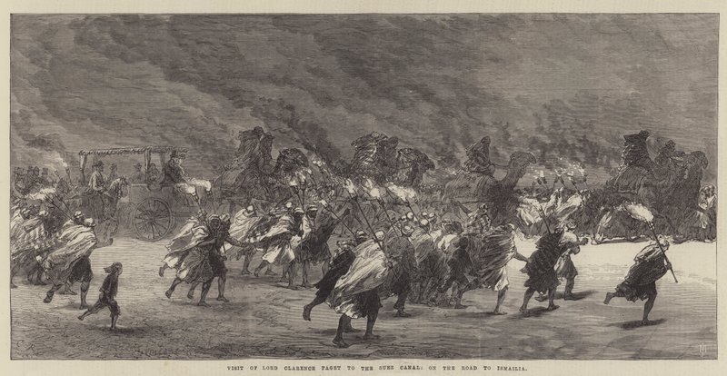 Visite de Lord Clarence Paget au Canal de Suez, sur la Route d