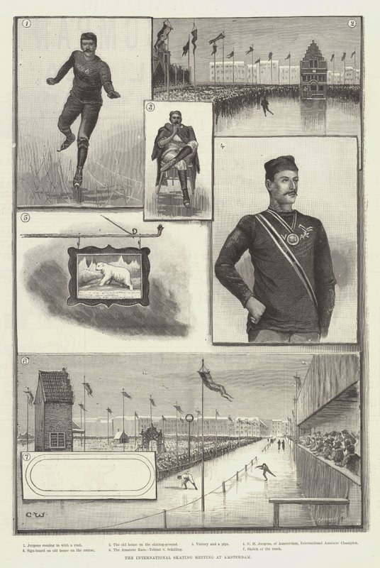 La rencontre internationale de patinage à Amsterdam - Charles Whymper