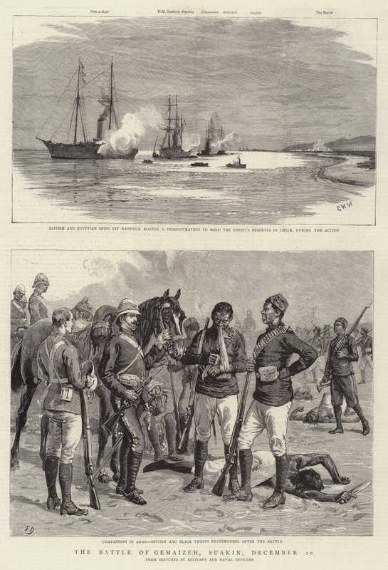 La bataille de Gemaizeh, Suakin, 20 décembre - Charles William Wyllie