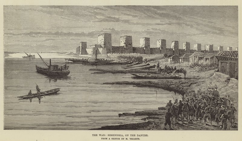 La Guerre, Semendria, sur le Danube - Charles Yriarte