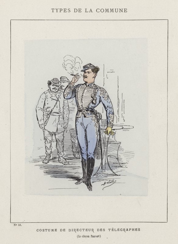 Costume de Directeur des Télégraphes, Le citoyen Pauvert - Charles Albert d Arnoux Bertall
