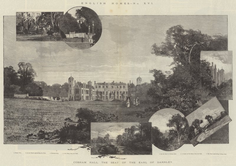 Cobham Hall, la résidence du comte de Darnley - Charles Auguste Loye