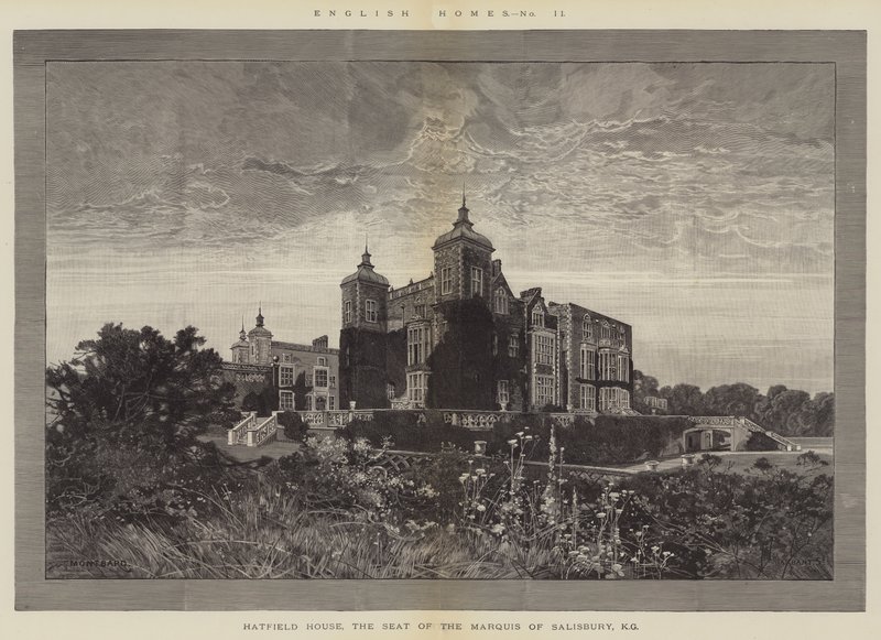 Maisons anglaises, Hatfield House, le siège du marquis de Salisbury, KG - Charles Auguste Loye