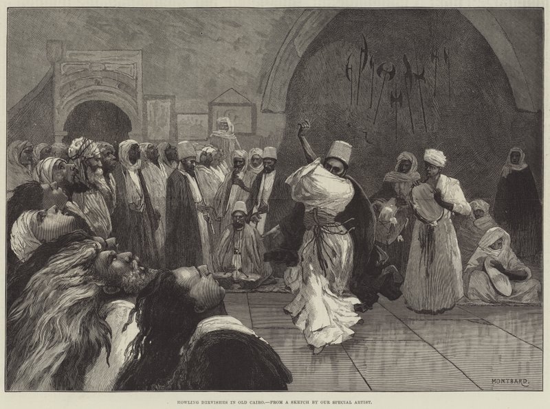 Derviches hurlants au vieux Caire - Charles Auguste Loye