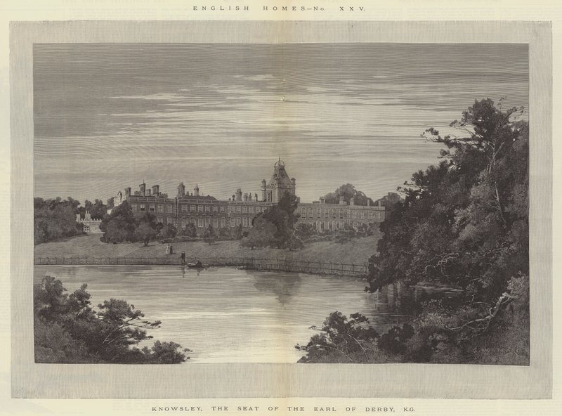 Knowsley, le siège du comte de Derby, KG - Charles Auguste Loye
