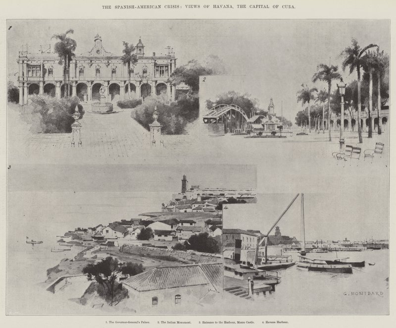 La Crise Hispano-Américaine, Vues de La Havane, la Capitale de Cuba - Charles Auguste Loye