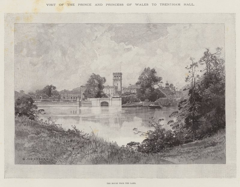 Visite du prince et de la princesse de Galles à Trentham Hall - Charles Auguste Loye