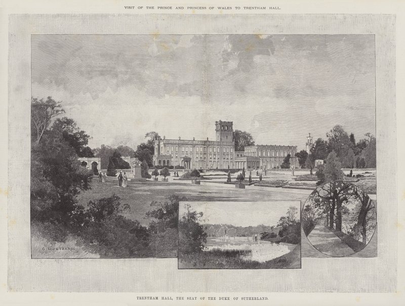 Visite du prince et de la princesse de Galles à Trentham Hall - Charles Auguste Loye