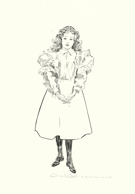 Une petite fille américaine - Charles Dana Gibson