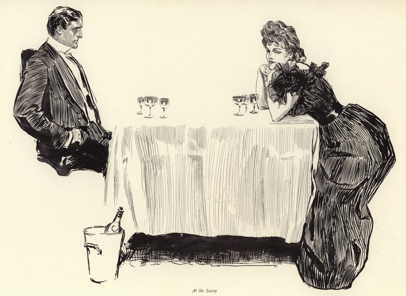 Au Savoy - Charles Dana Gibson