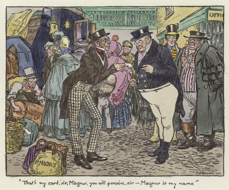 Illustration pour Les Papiers de Pickwick - Charles Edmund Brock