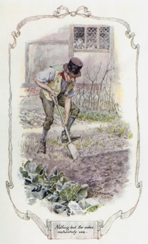 Rien que pour un usage sobre et mélancolique (lithographie en couleur) - Charles Edmund Brock
