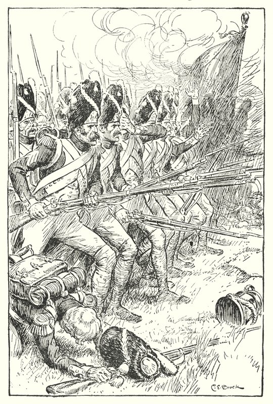 La Garde française à Waterloo - Charles Edmund Brock