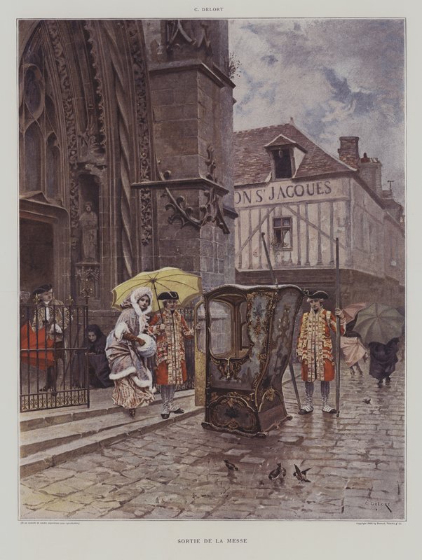 Sortie de la Messe - Charles Edouard Delort