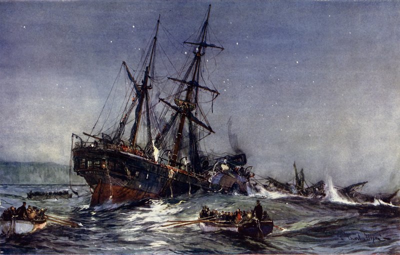 Le Naufrage du Birkenhead, 1852 - Charles Edward Dixon