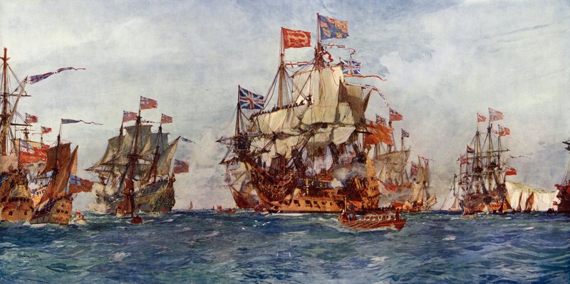 Le retour de Charles II - Charles Edward Dixon